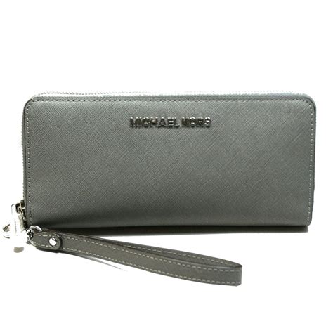 michael kors steel grey wallet|leather Michael Kors Wallet women.